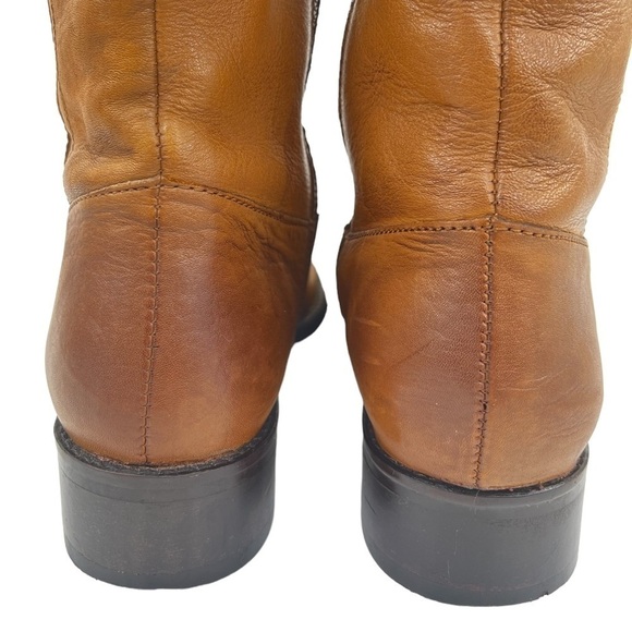 Dune London Women’s Tirrent Winter Brown Leather Knee High Boots - Picture 12 of 16